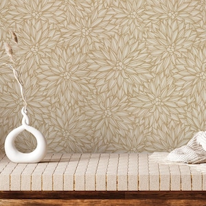 Caribbean Floral Wallpaper, Peel and Stick Wallpaper, Removable, Traditional or Prepasted Wallpaper Mural — Aspen Walls  #066
