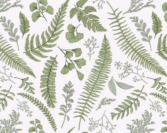Green Foliage Wallpaper, Peel and Stick Removable Repositionable, Traditional or Prepasted Wallpaper Mural — Aspen Walls #101