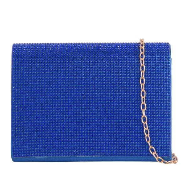 Blue Bling $10K Rectangle Clutch