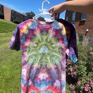 Mandala Tie Dye Tee shirt colorful