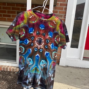 Mandala Tie Dye Tee shirt colorful