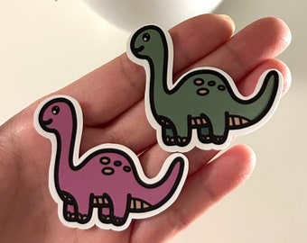 Dinosaur vinyl sticker Brachiosaurus children's bujo scrapbook I handmade