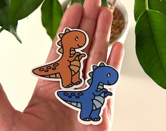 Dinosaur Vinyl Sticker Dino Sticker T Rex Tyrannosaurus Kids Bujo Scrapbook Set or Individually I Magnet I Handmade
