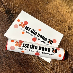 Duplo Geschenk Aufkleber selbstklebend I Duplo Banderolen I 30. Geburtstag - handgemacht