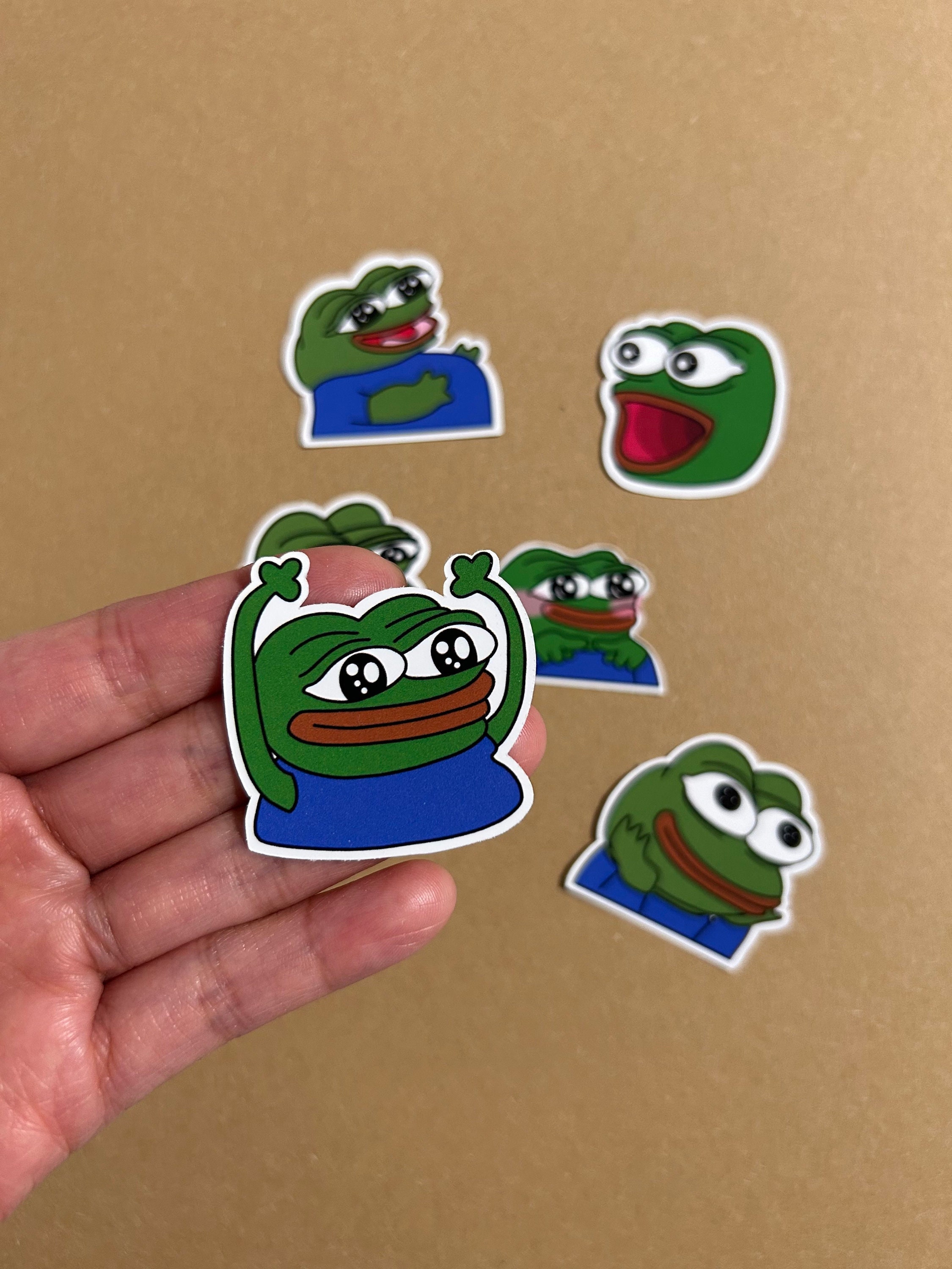 cheeky Poggers emote - peepo pepega twitch discord frog Pin by