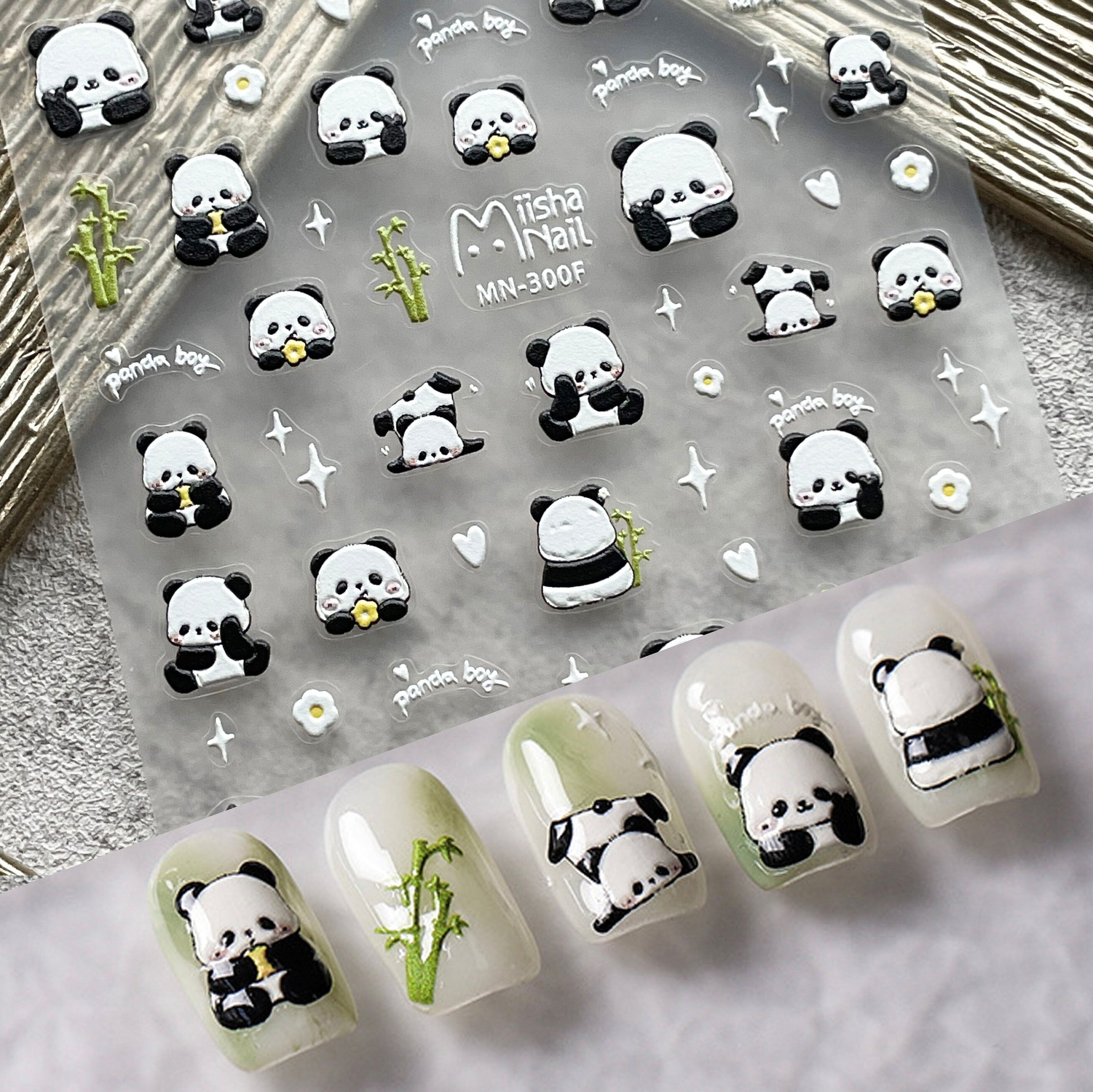 Cute panda nails -  France