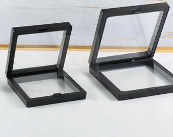 Jewelry Sealed Storage,Press On Nails Plastic Box,No Oxidation Suspended Floating Display Case, Decorations Organizer