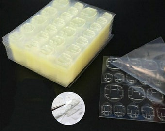 24/240/2400 Pcs Double Sides Nail Stickers/Nail Adhesive Glue Tab/ Clear Nail Tabs /Fake False Nails Apply