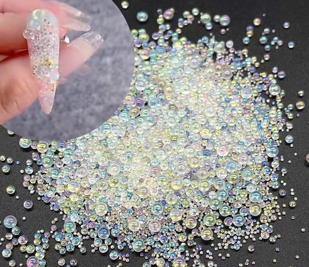 Bubble Beads Mixed Size Caviar Beads,crystal Tiny Rhinestones Nail