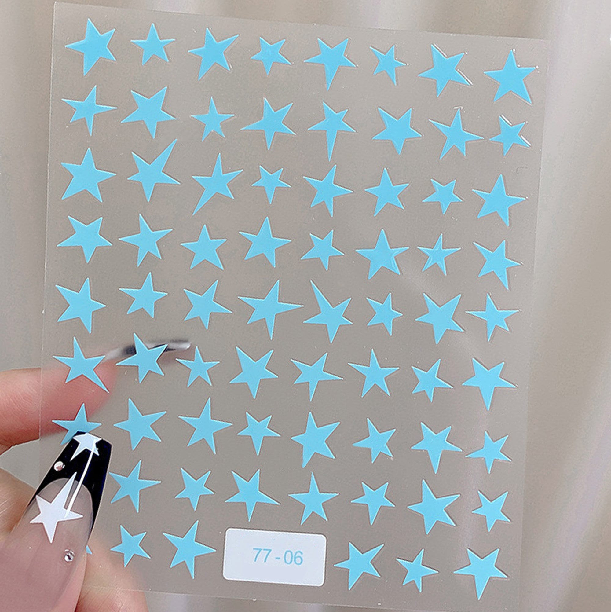 Gold Five-pointed Star Nail Sticker, Silver Star Self-adhesive ...