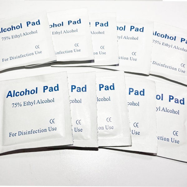 10/50/100 Pcs Alcohol Wipes/Pads/Press on nails supply/Pre Kits Set/Nail File/Diabetic Pre-Injection Wipes/First Aid