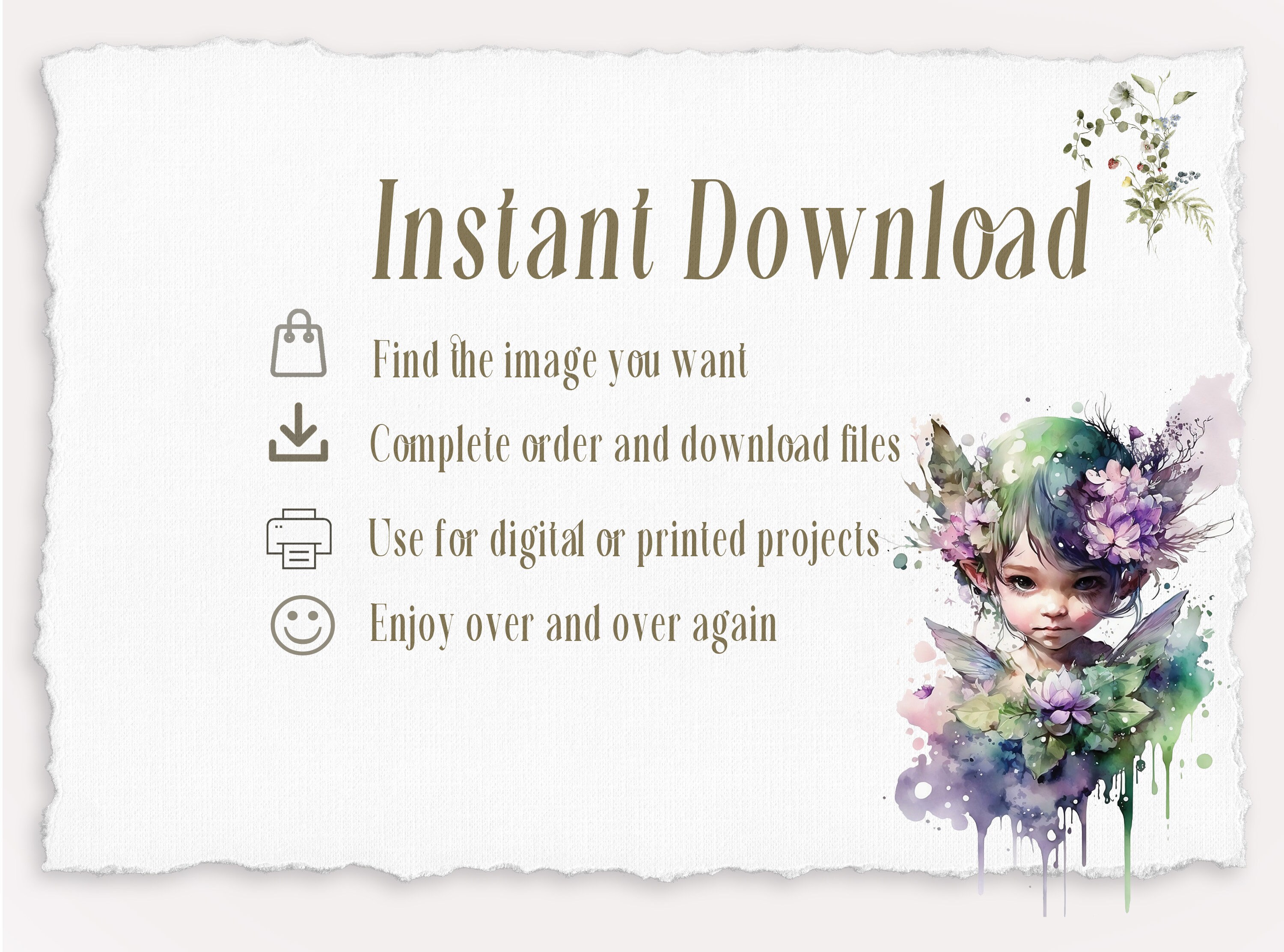 Magical Fairy Printable Stationery Set Mermaid Unicorn - Etsy