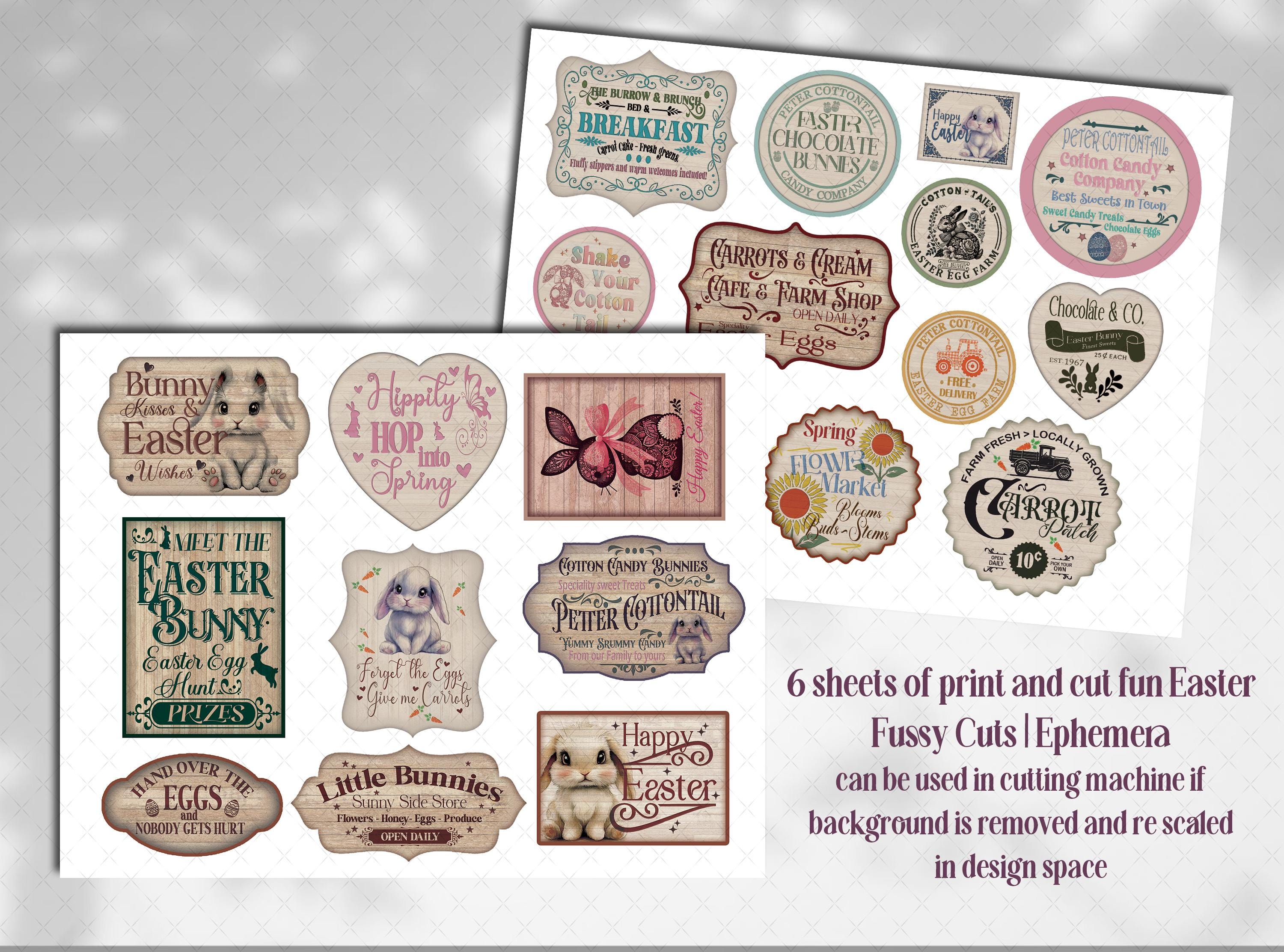 Easter Fussy Cut Ephemera Pack: Spring Junk Journal Paper Craft ...