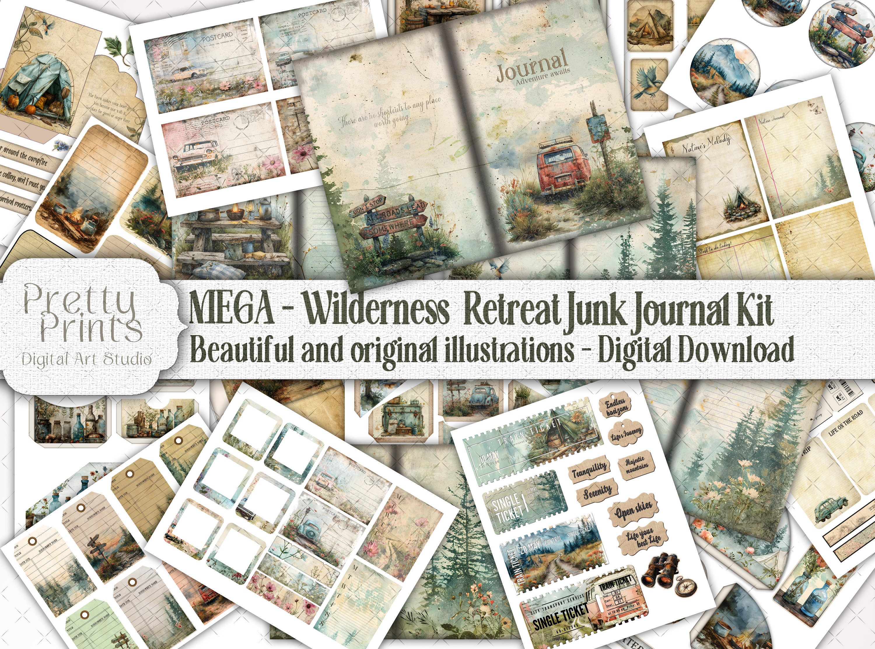 Camping Junk Journal - Etsy