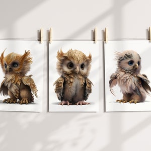 Imágenes prediseñadas imprimibles de un grifo bebé de fantasía: creación de tarjetas, decoupage, impresiones, álbumes de recortes digitales, diarios basura, collages, ACT, efímeras