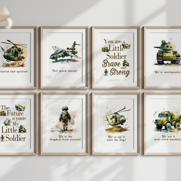 11 niedliche US Army Held ""My Little Soldat"" Militär Thema Digitale Downloads Sofortdrucke - Perfekt für jeden kleinen Squaddie!" - Armee Fahrzeuge