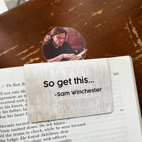 Supernatural Magnetic Bookmark Sam Winchester So Get This