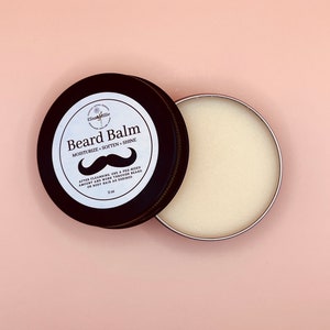 All-Natural Beard Balm, Mens Facial Hair Body Hair Care, 4 Scent options, Gifts for Men, Christmas ideas, gift idea, grooming