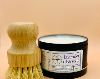 Solid Dish Soap, Sustainable Eco-Friendly, Rich Lather, Degreaser, Plastic Free