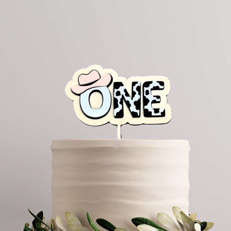 Cowboy Cowgirl Cake Toppers Rustic Wood & Acrylic Decor Birthday ...
