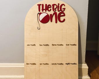 The Big One Photo Board - 1st Birthday - Fishing Theme Birthday Party