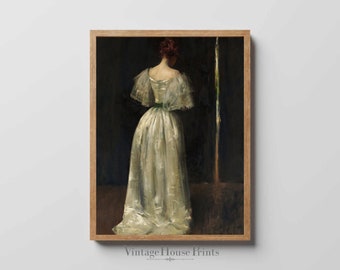 Victoriaanse kunst, Vintage portret, digitale download, kunst aan de muur, home decor, boerderij schilderij, 1800's, vintage schilderij