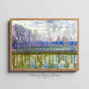 Landscape Painting, Farmhouse Wall Art, Vintage Painting, Digital Download, Wall Art, Rustic Wall Décor, Home Décor