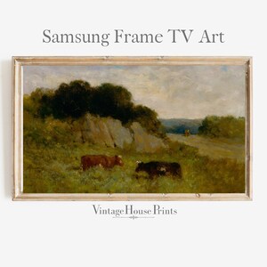 Samsung Frame TV Art / Vintage schilderij / DIGITALE Download / Samsung TV Art / Boerderij