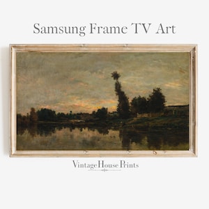 Samsung Frame TV Art / Vintage Schilderij / DIGITALE Download / Landschap TV Art
