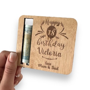 Billetera porta dinero para niñas, regalos para el 18.° cumpleaños, especial para cumplir 16 y 21 años