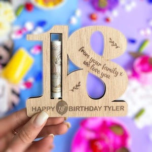Regali per il 18° compleanno, portafoglio porta soldi per ragazze, età speciale per traguardi 16° 21°