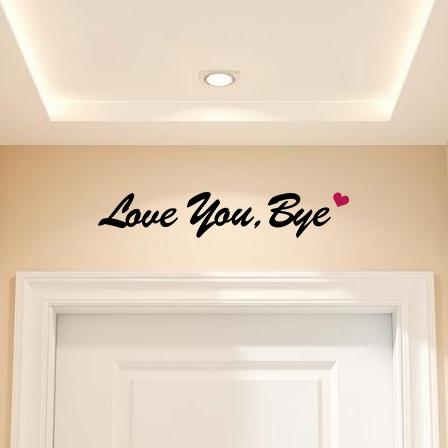 Cartelli In Legno Love You Bye - Decorazione Unica Per Ingresso E Corridoio