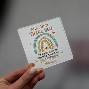 Placa de agradecimento personalizada para professores – Presente de fim de semestre para o melhor professor