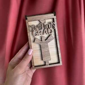 Monedero personalizado para guardar dinero, regalo de graduación, para niños, niñas y adultos, felicitaciones