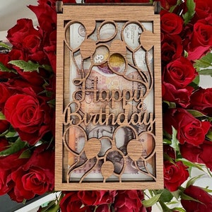 porta-carteira de dinheiro personalizado, cartão de aniversário, presente para meninos e meninas, crianças e adultos