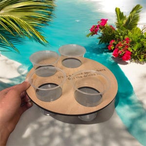 Personalised Drinks Tray – Holiday Beer Caddy with 6 Slots | All-Inclusive Custom Design