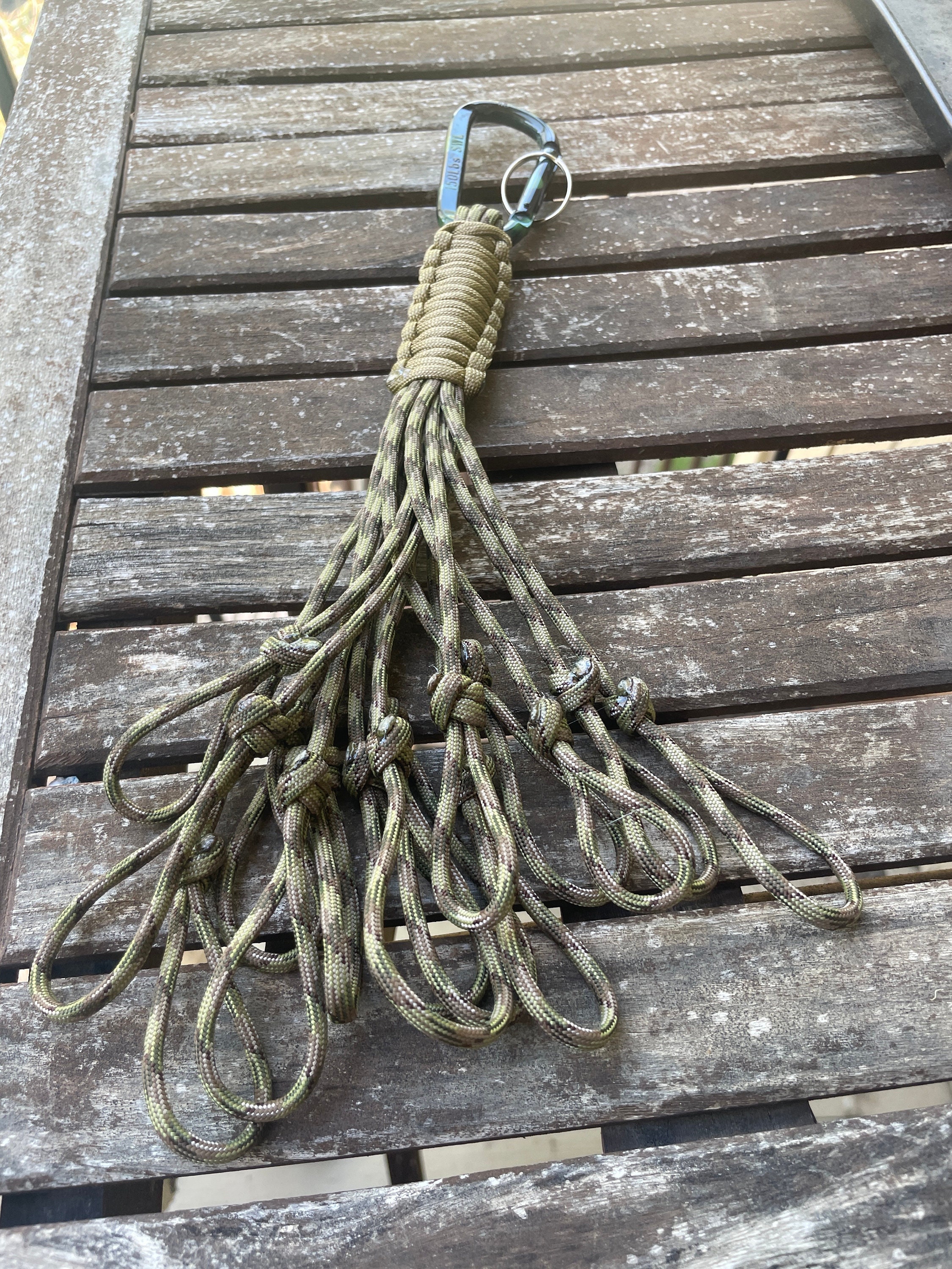 Dove Tote // Paracord Small Game Tote // Paracord Game Carrier // Paracord Tote // Squirrel Tote