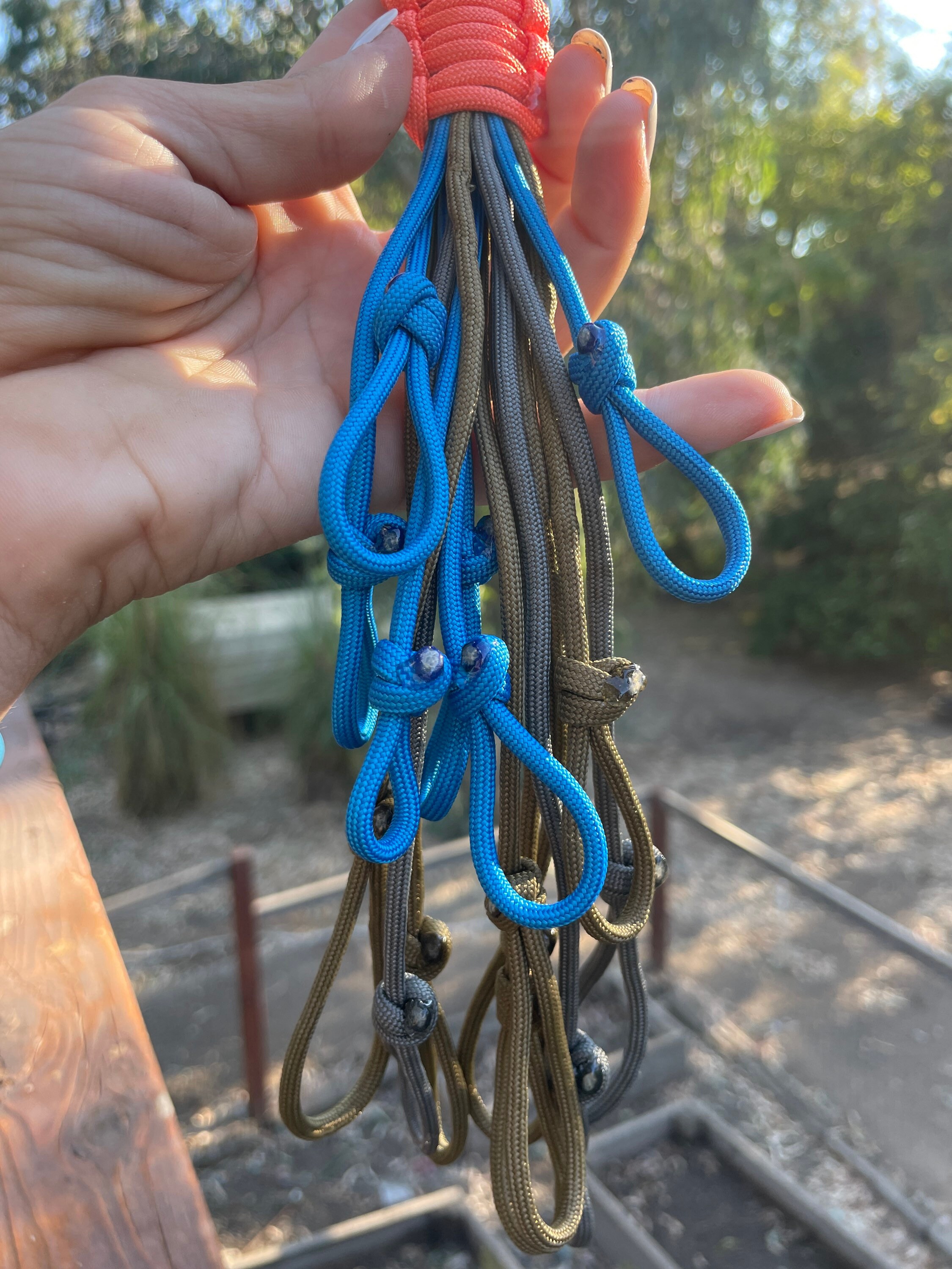 Dove Tote // Paracord Small Game Tote // Paracord Game Carrier // Paracord Tote // Squirrel Tote