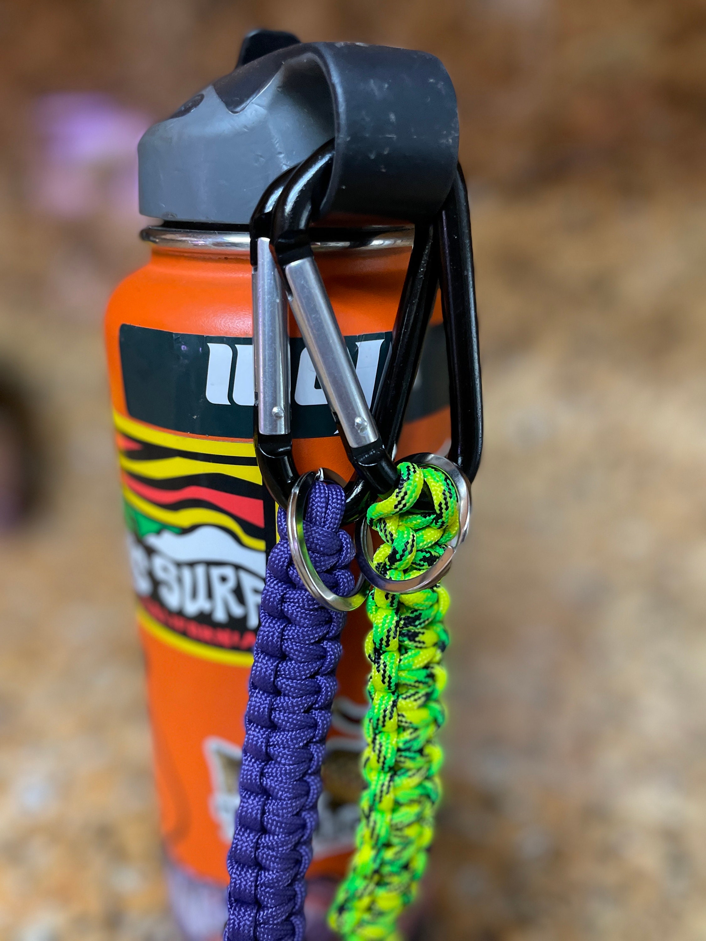 Water Bottle Handle Strap Wide Mouth Water Bottle Jumper Handle Paracord Handle  Handle Shoulder Strap Fits Wide Mouth Bottles Paracord Carrier Strap Cord  for Walking Hiking Camping