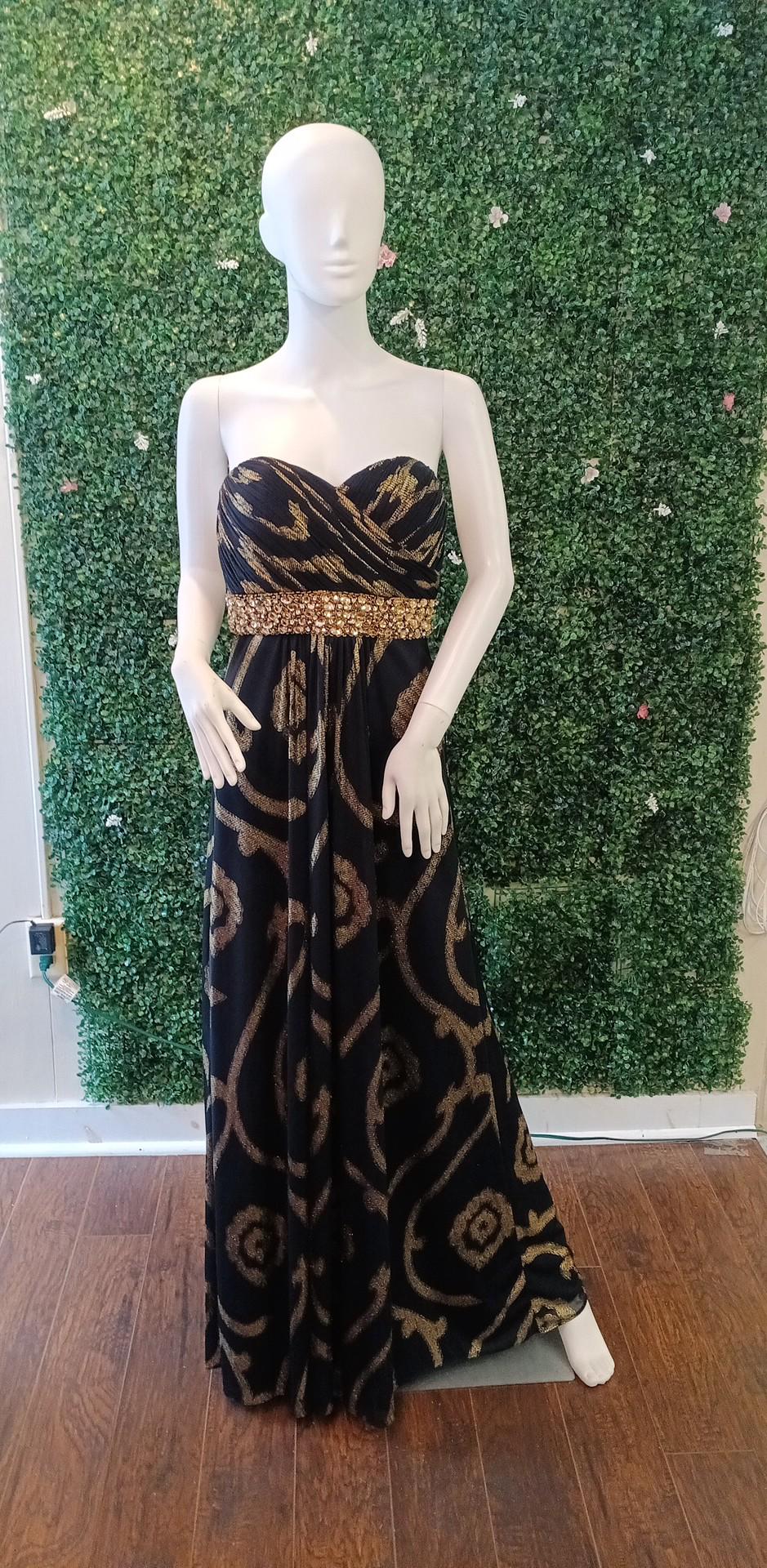 Black gold sweetheart prom dress Black gold sweetheart prom dress