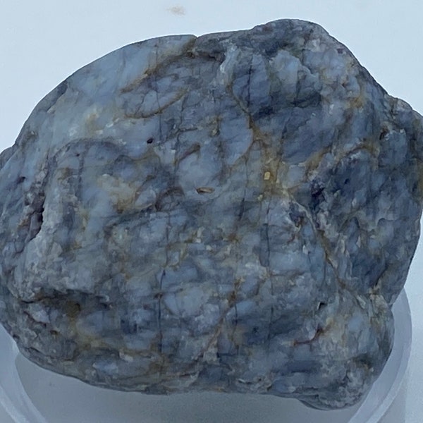 RARE - Beautiful raw Blue Quartz crystal nugget, throat chakra