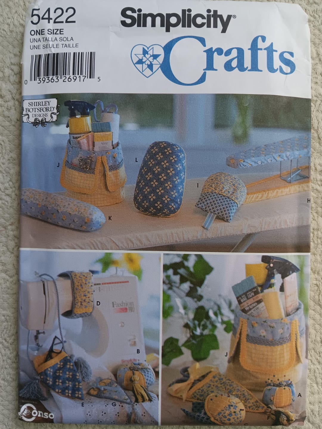 5422 Simplicity Crafts Sewing Pattern - Sewing Accessories -, Pre-owned ...
