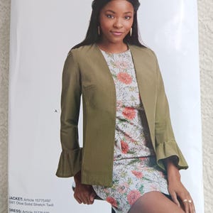 Uncut 0879 Simplicity Sewing Pattern, Misses/Miss Petite Lined Jackets Pattern, - pattern sizes 6-14, pre-owned, uncut, complete