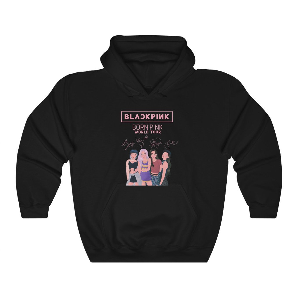 Discover Sudadera con Capucha de Doble Cara Blackpink Tour Born Pink Tour Mundial 2022 2023 Unisex