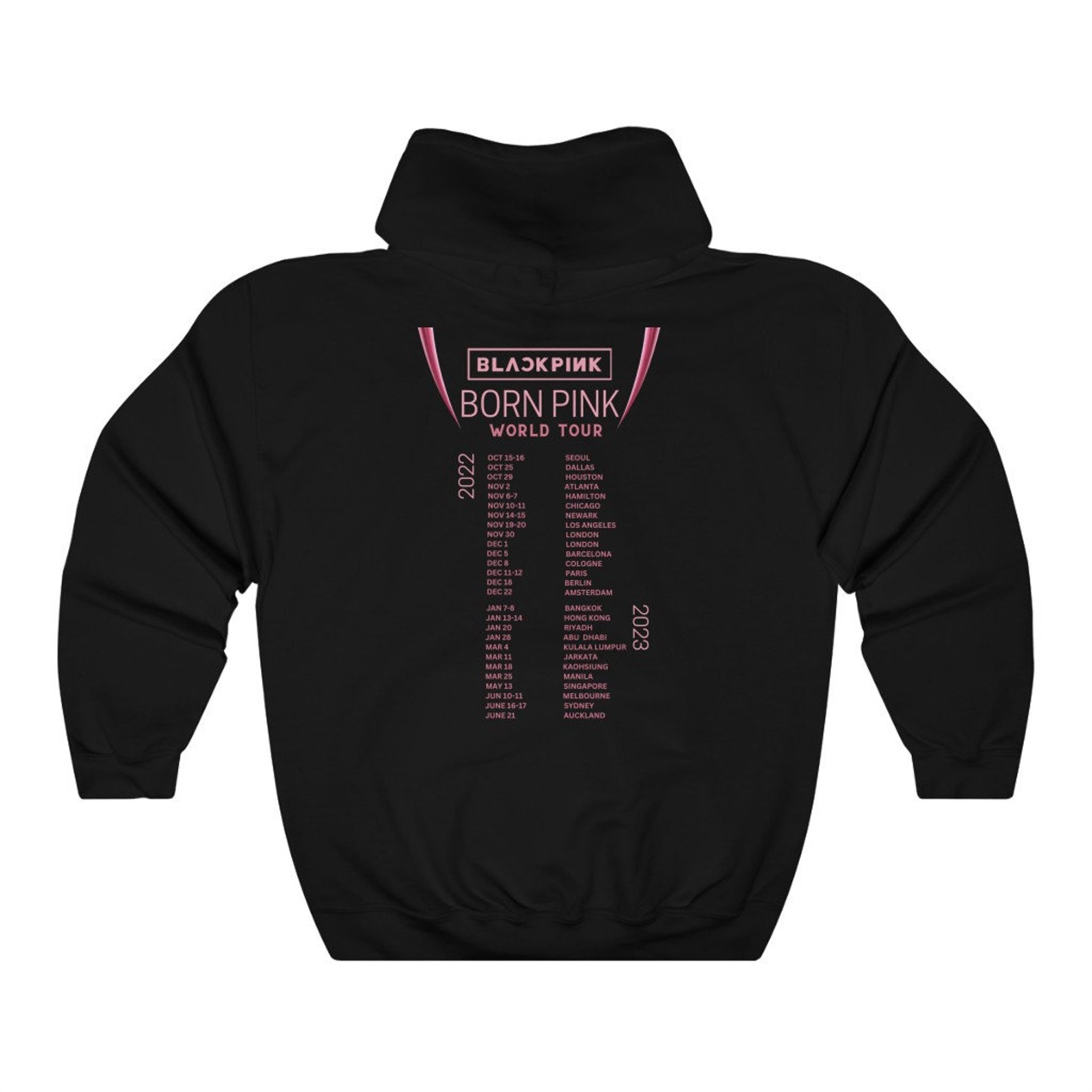 born pink tour logo hoodie