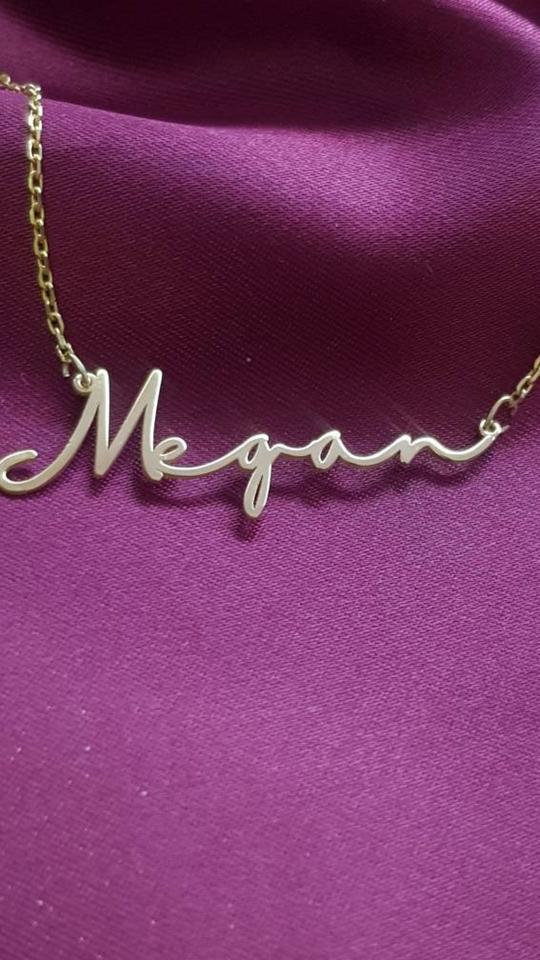 Silver Name Necklacepersonalized Name Necklacecustom Name Etsy