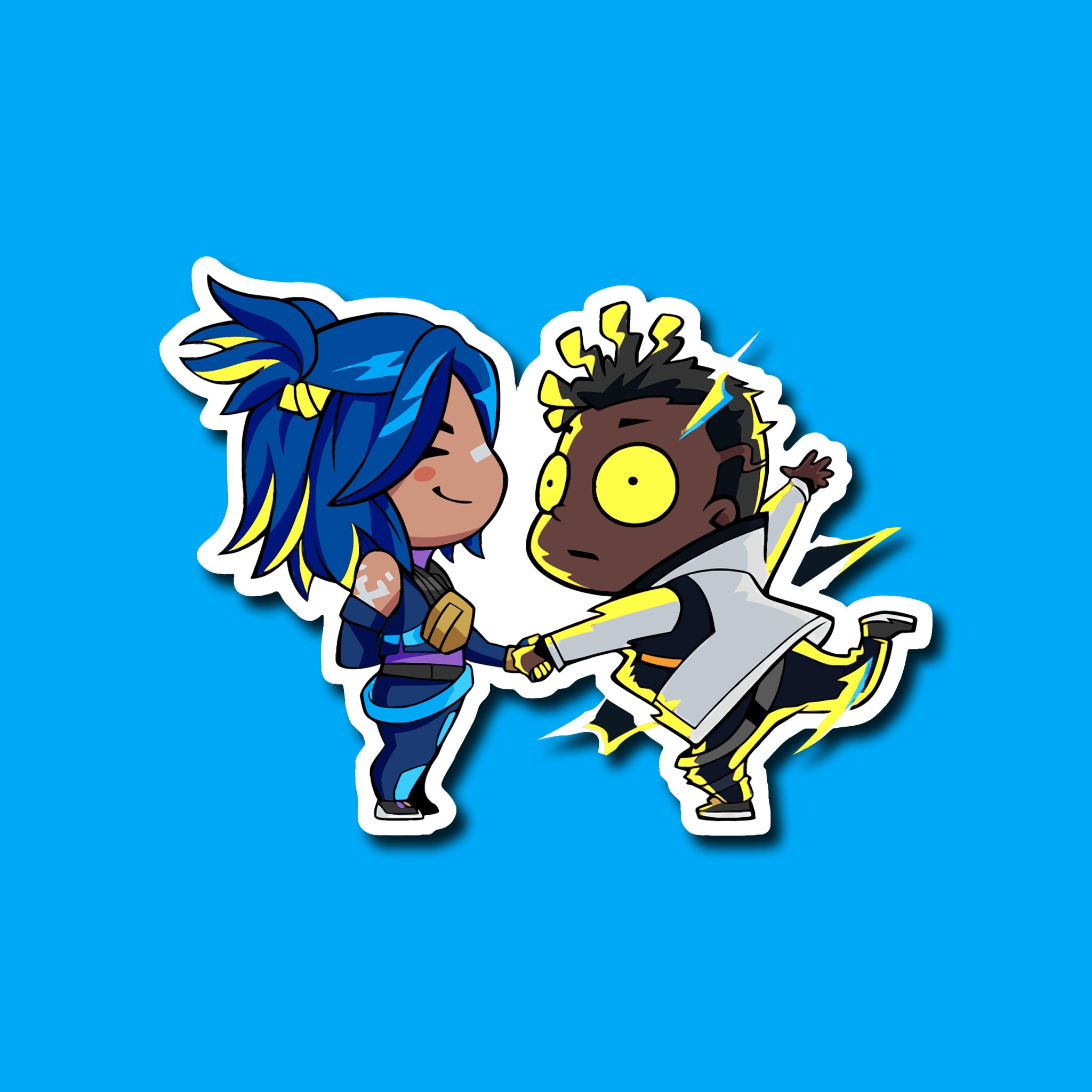 Neon Nice to Zap You Valorant Spray Waterproof Sticker - Etsy Hong