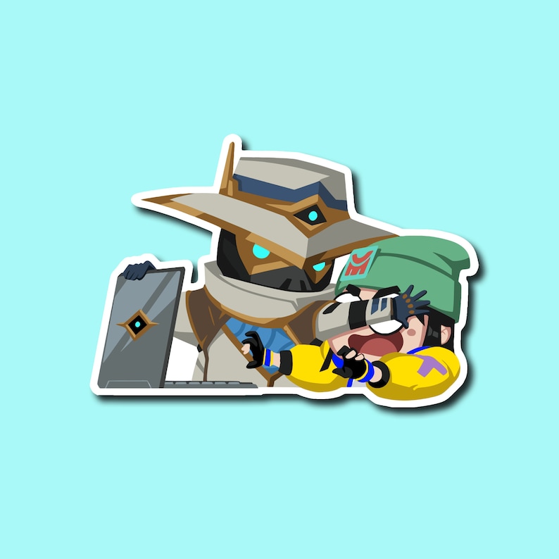 Cypher/killjoy Keeping Secrets Valorant Spray Waterproof Sticker