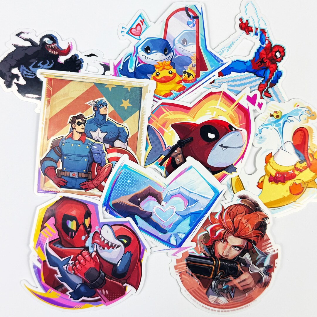 Marvel Rivals Stickers – Choose Your Character, 3” Gamer Vinyl Decal ...