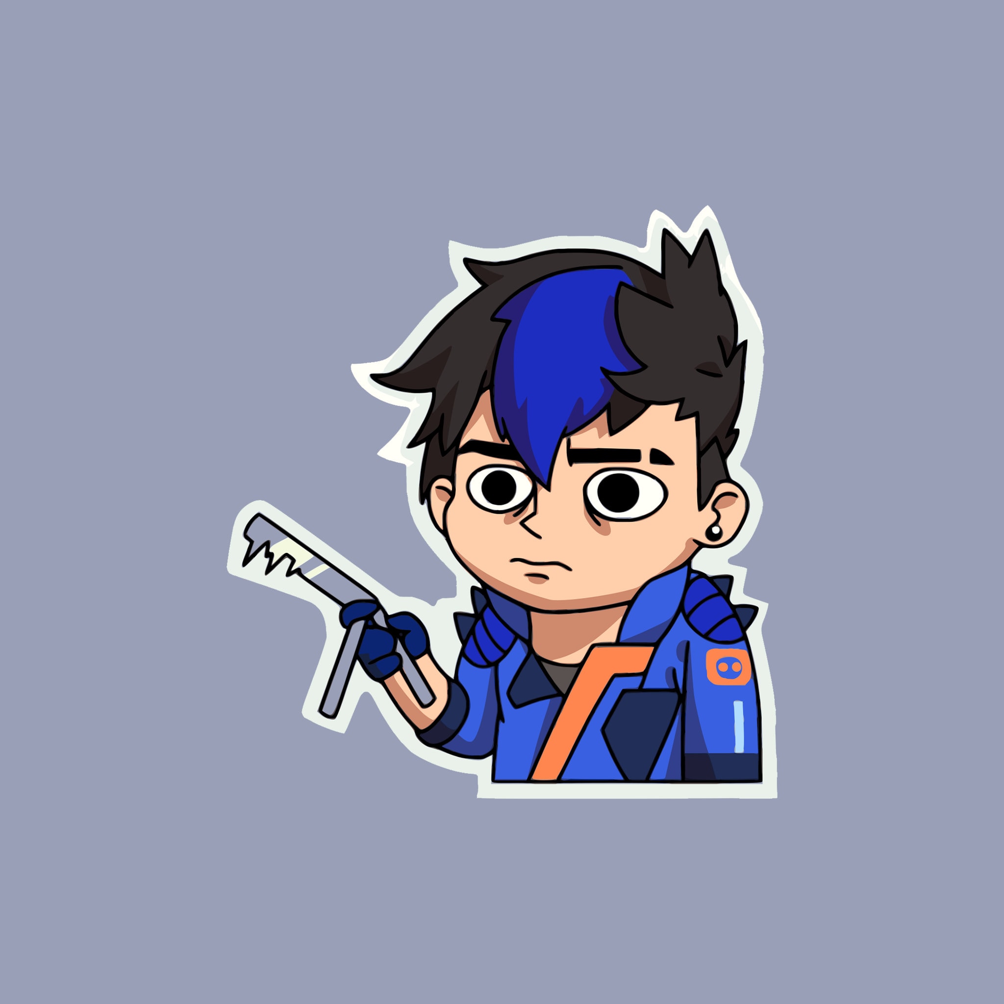 Yoru Bad Hair Day Valorant Spray Waterproof Sticker - Etsy